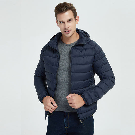 Down padded jacket men's stand-collar winter jacket