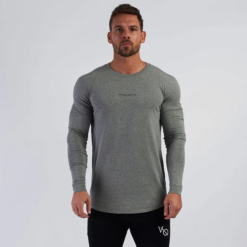 Muscle Workout Sports Long-sleeved T-shirt Tights Basketball Running Training Bottoming Shirt