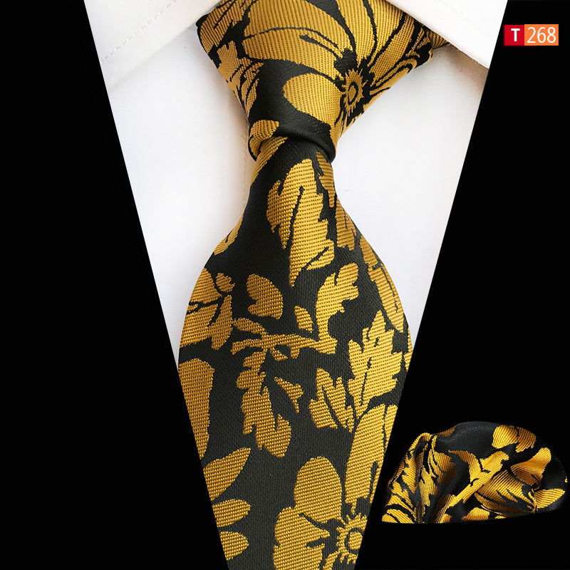 Men's Suit Accessories Red Floral Tie