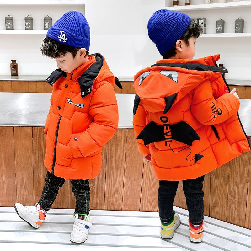 Kids Fashion Down Jacket Mid-length Coat