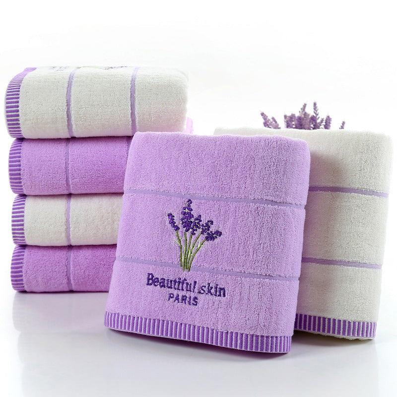 Pure cotton lavender perfumed bath towel