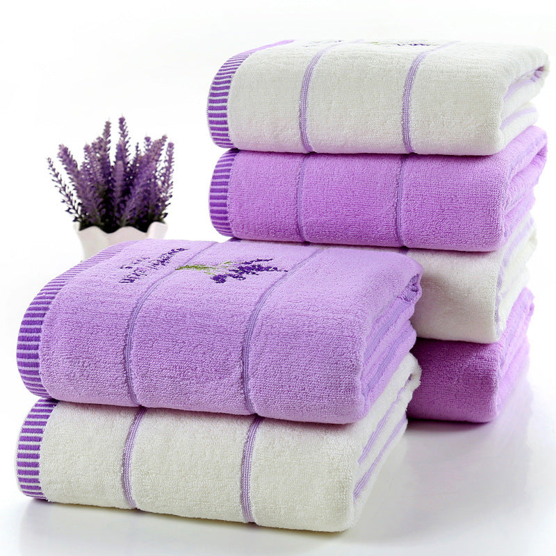 Pure cotton lavender perfumed bath towel