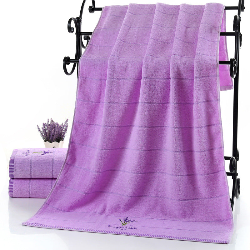 Pure cotton lavender perfumed bath towel