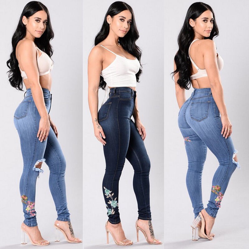 Women's denim pants jeans trousers