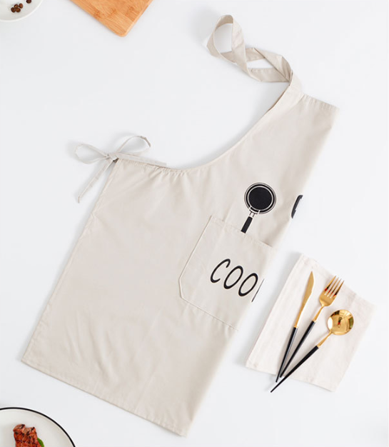 Korean style simple cutlery cotton apron