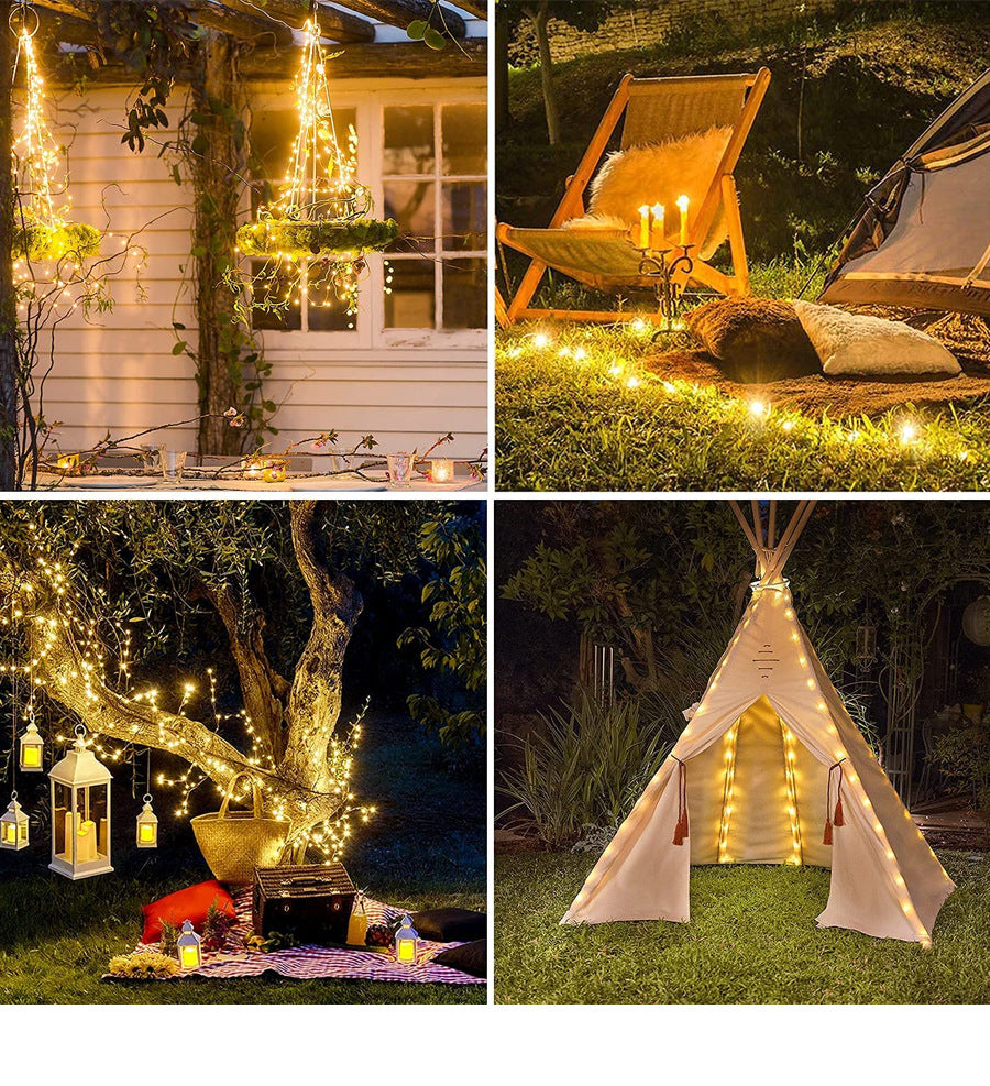 USB Bluetooth Led Copper Wire String Light App Control Christmas Tree Decor New Year Fairy Light Garland Christmas Decoration