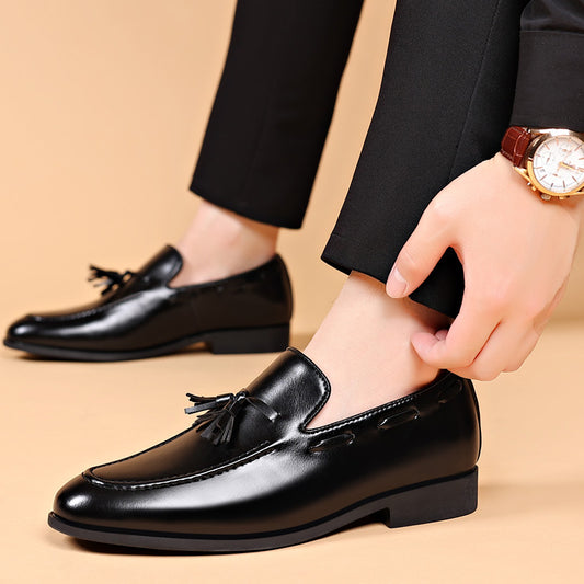 Men's New Suit Low Heel Leather Shoes