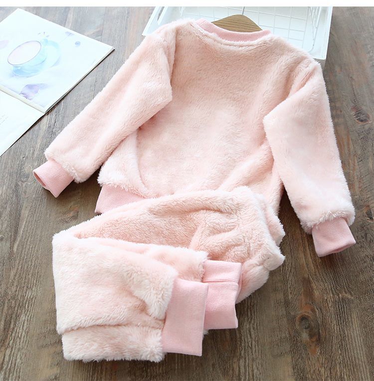 Children's Plush Thick Coral Fleece Home Clothes