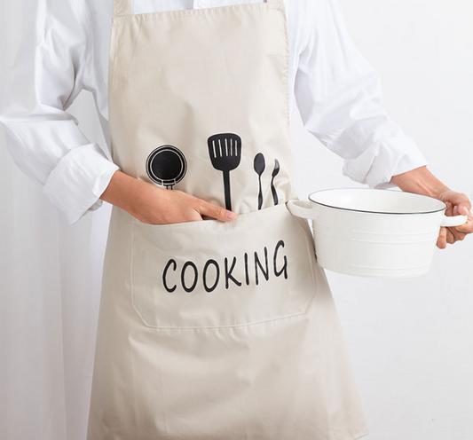 Korean style simple cutlery cotton apron