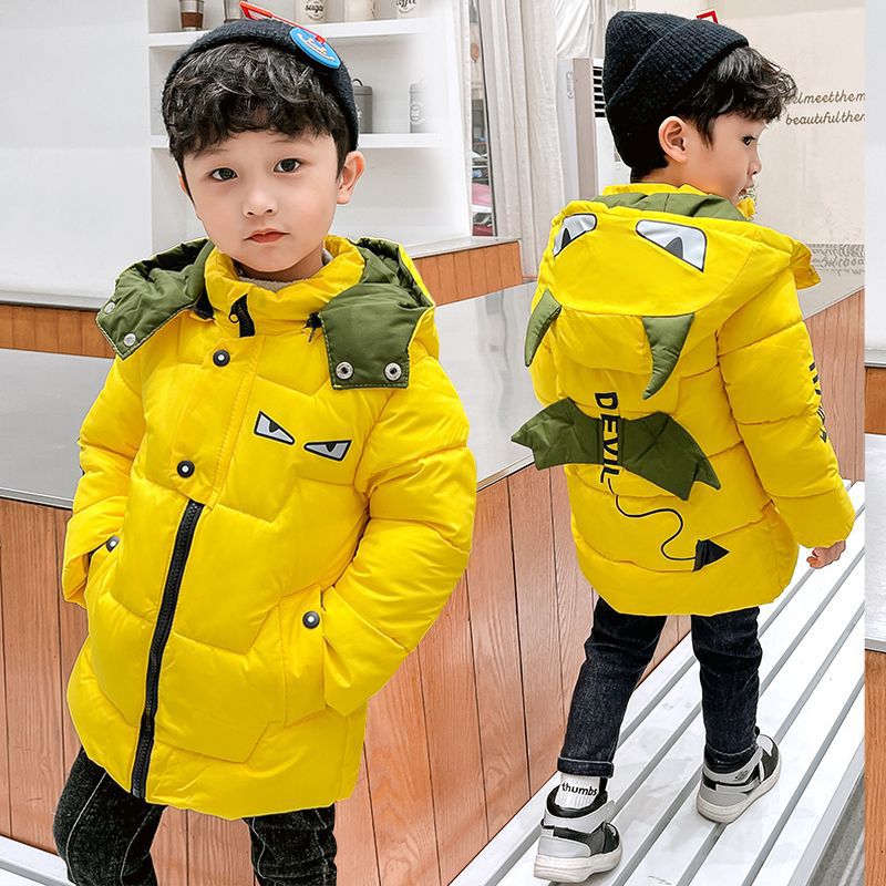 Kids Fashion Down Jacket Mid-length Coat