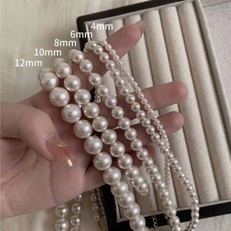 Women's Glass Imitation Pearl Clavicle Chain Accessories