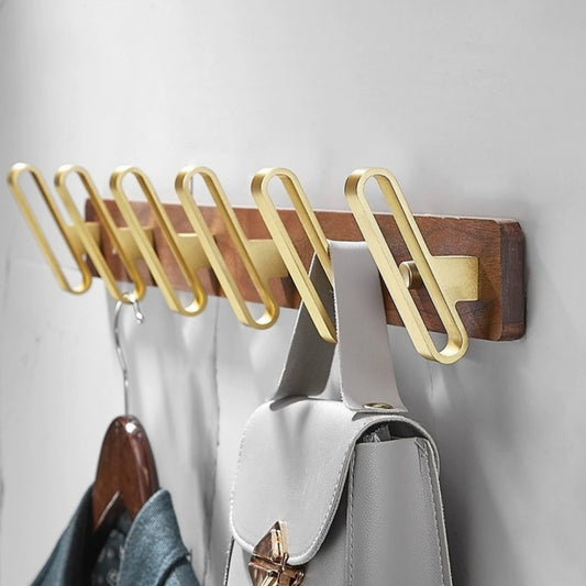 Light Luxury Solid Wood Clothes Hook Wall-mounted Aluminum Alloy