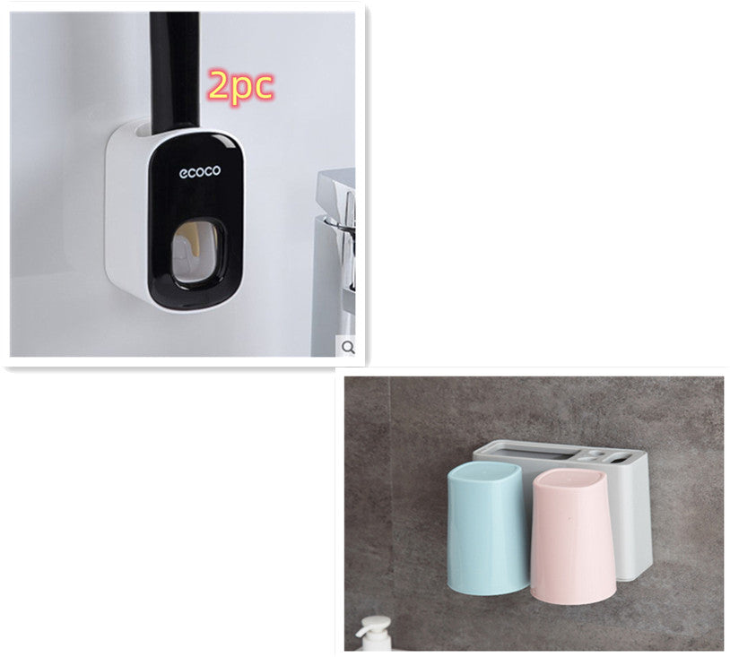 Automatic Toothpaste Holder Bathroom Accessories Set Dispenser